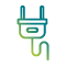 Electric plug icon